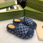 GUCCI summer's latest limited edition platform slippers