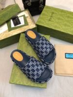 GUCCI summer's latest limited edition platform slippers - Image 7