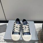 Balenciaga's latest denim vintage print worn out pair shoes
