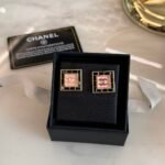 Chanel Double C Middle Square Earrings/Earrings - Image 2