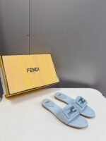 Fendi classic F button slippers - Image 2