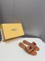 Fendi classic F button slippers - Image 2