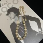 Chanel Half Chain Half Pearl Necklace - Image 3