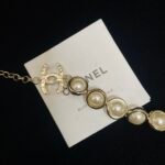 Chanel Half Chain Half Pearl Necklace - Image 5