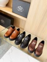 Prada fashion show loafers