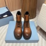 Prada platform ankle boots