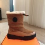 Hermes 24ss autumn and winter new boots! Classic boot shape+British color blocking design - Image 5