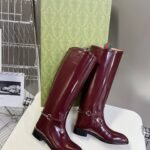 GUCCI autumn and winter fashion show equestrian boots
