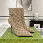 Gucci 24ss autumn and winter high-heeled short boots