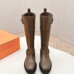 HERMES Hermes autumn and winter fashion show high boots knight boots
