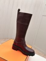 HERMES Hermes autumn and winter fashion show high boots knight boots - Image 4