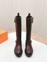 HERMES Hermes autumn and winter fashion show high boots knight boots