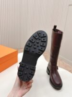 HERMES Hermes autumn and winter fashion show high boots knight boots - Image 9