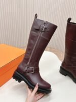 HERMES Hermes autumn and winter fashion show high boots knight boots - Image 5