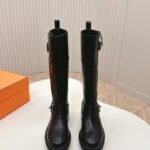 HERMES Hermes autumn and winter fashion show high boots knight boots