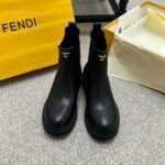 Fendi's new high-top round toe boots