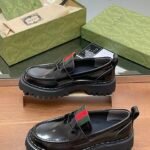 GUCCI new platform loafers single shoes