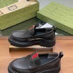 GUCCI new platform loafers single shoes