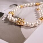 Louis Vuitton Letter Pearl Bracelet