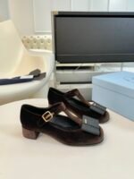 Prada chunky heels and bow Mary Jane shoes - Image 4