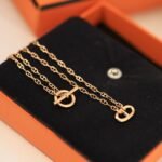 Hermes OT Buckle Full Diamond Necklace - Image 2